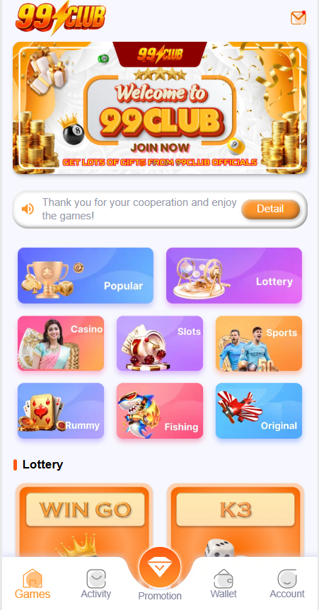 Download and Login to 99Club